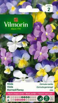 Viola cornuta variée : en sachet