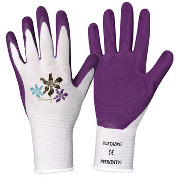 Gants jardin : ultra fins, violet, T6