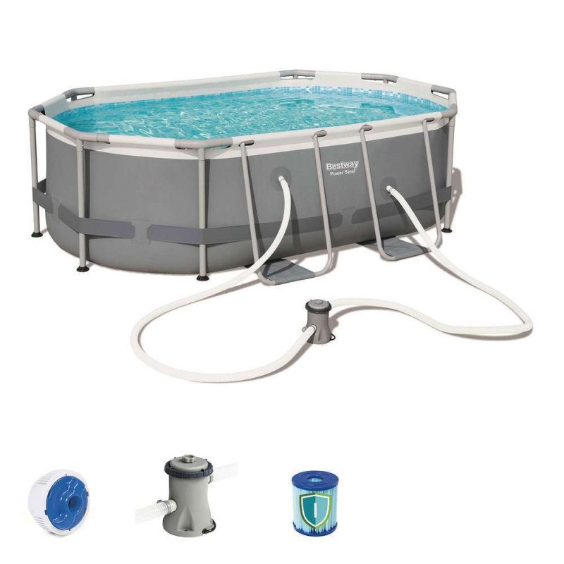 Kit piscine Power Steel Frame : L.300xh.84cm