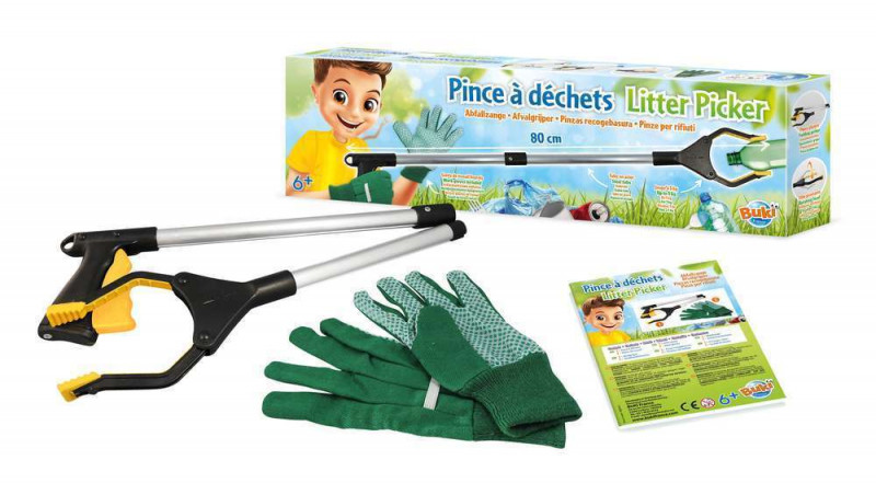 Pince pour le ramassage éducatif des déchets