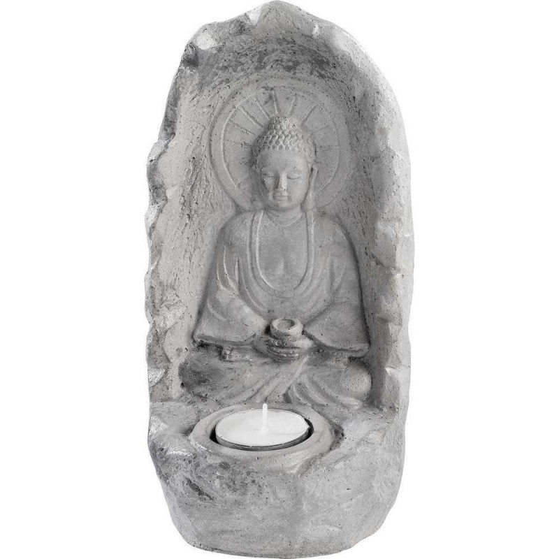 Photophore hologramme Bouddha sur rocher
