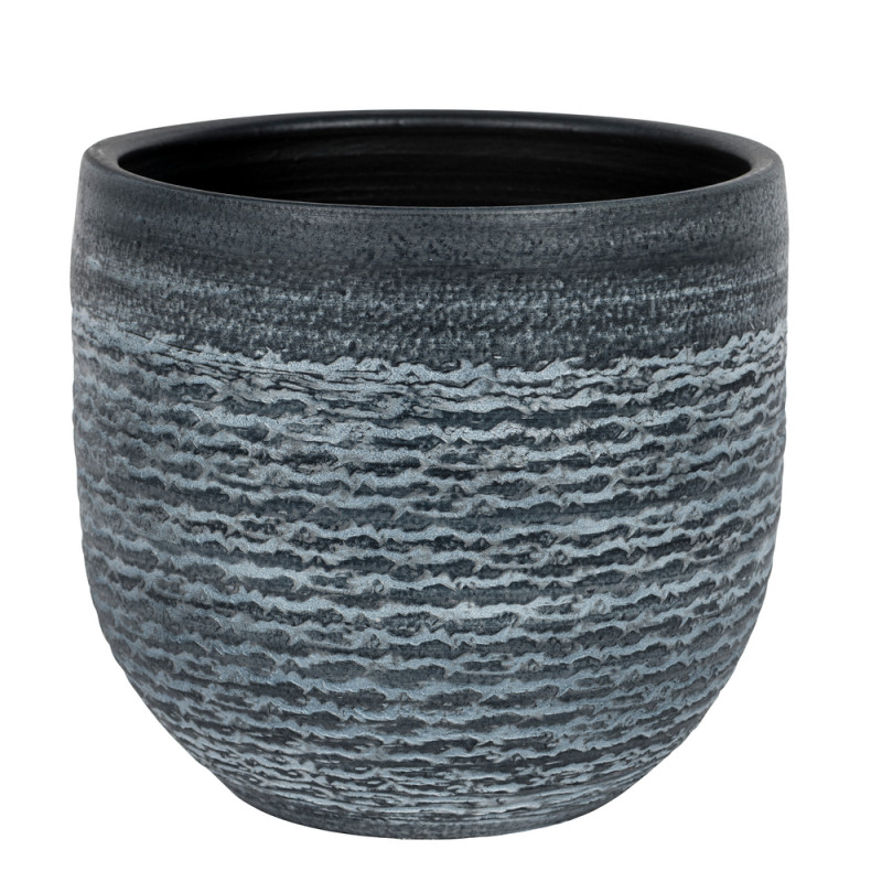 Cache-pot Maia noir Ø14 - H13cm