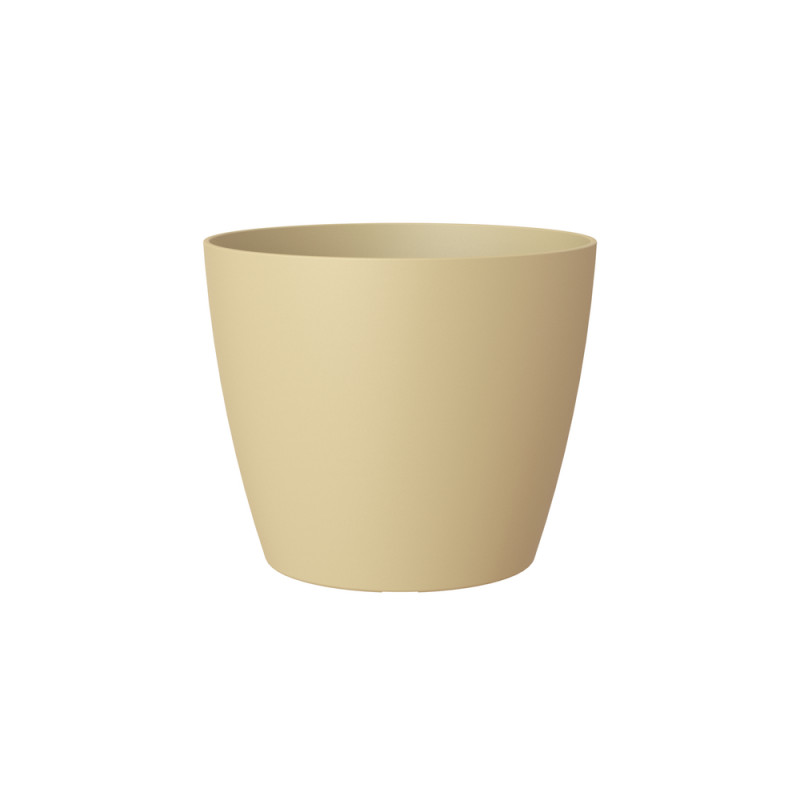 Cache-pot d'intérieur San Remo en plastique jaune
