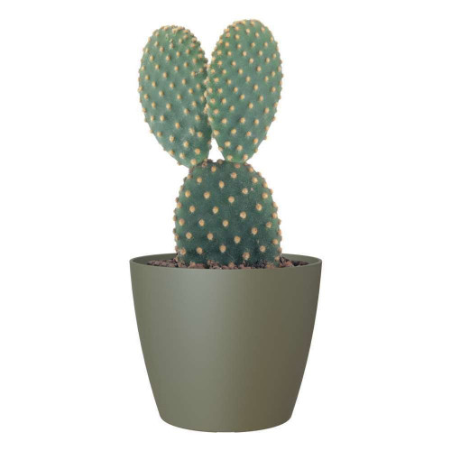 Cache-pot d'intérieur San Remo en plastique vert s