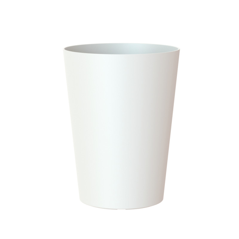 Pot d'intérieur Porto en plastique blanc Ø30 x H.