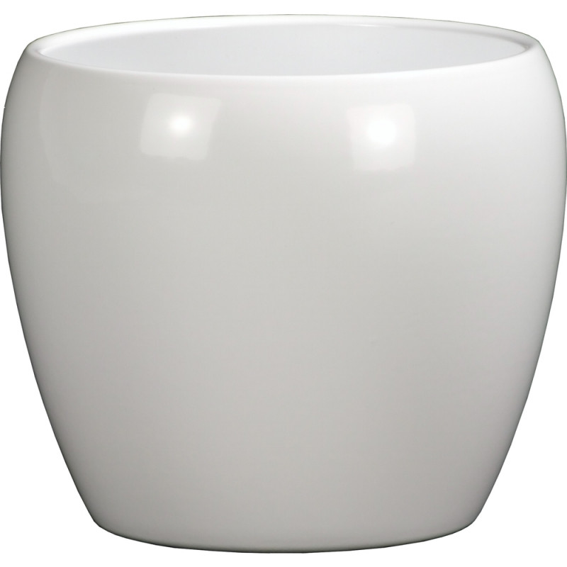 Cache-pot ZT blanc Ø13cm - H11cm