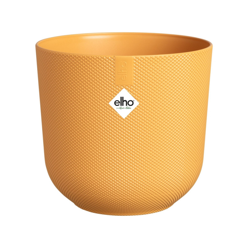 Cache-pot Jazz ?14cm jaune ambré