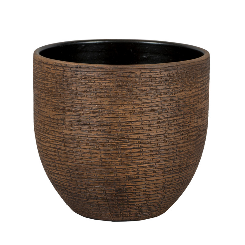 Cache-pot Arosa marron D35cm - H. 31cm