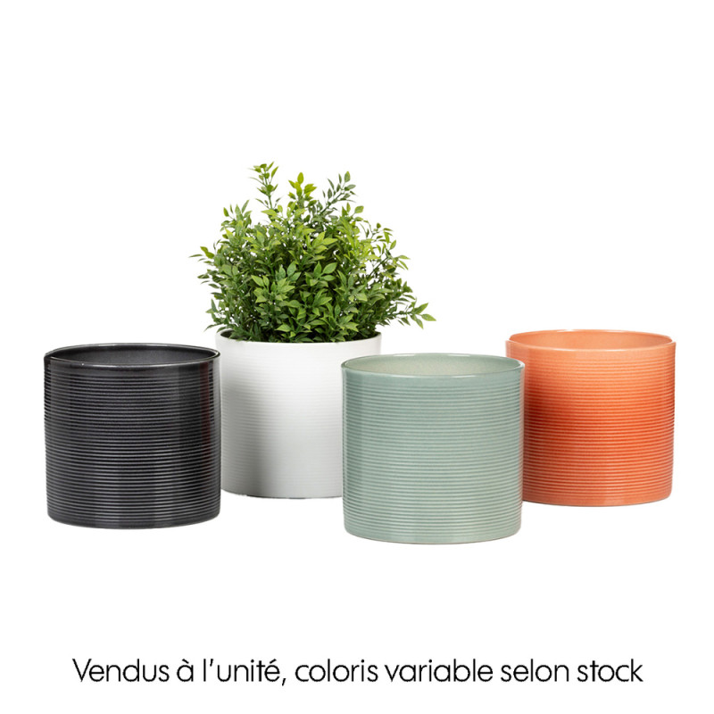 Mini cache-pot en céramique - D. 9cm