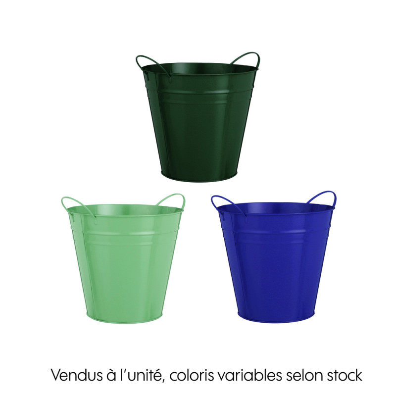 Cache-pot en zinc Joey, 3 coloris disponibles - H.