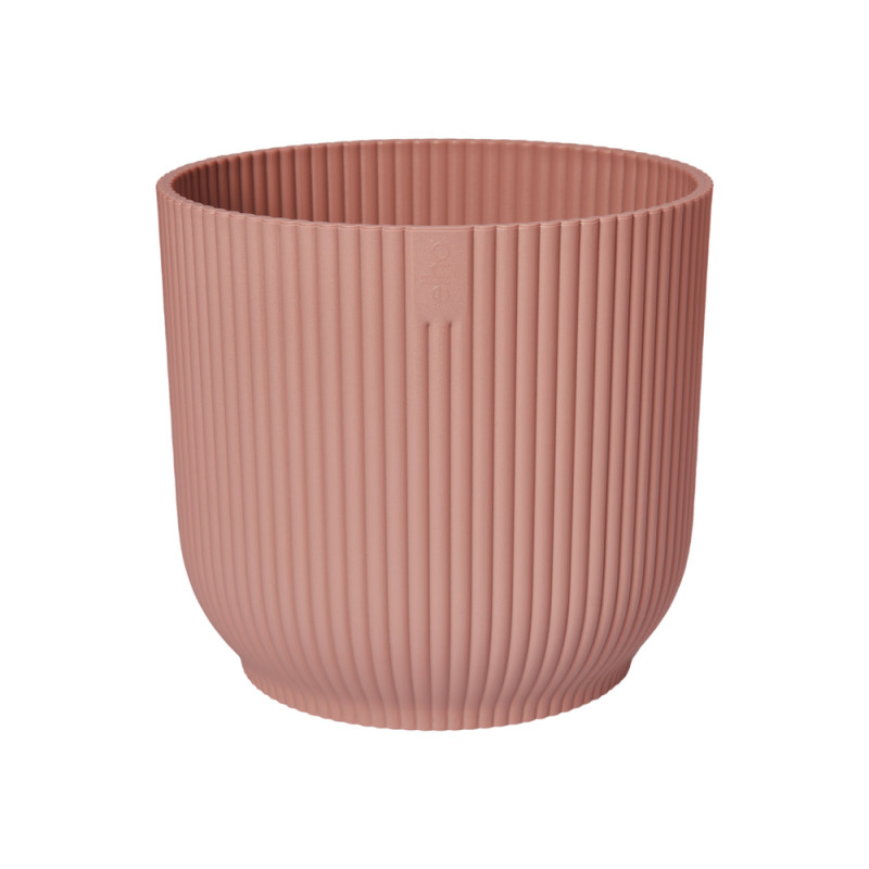 Cache-pot Vibes fold , coloris rose poudré - D. 30