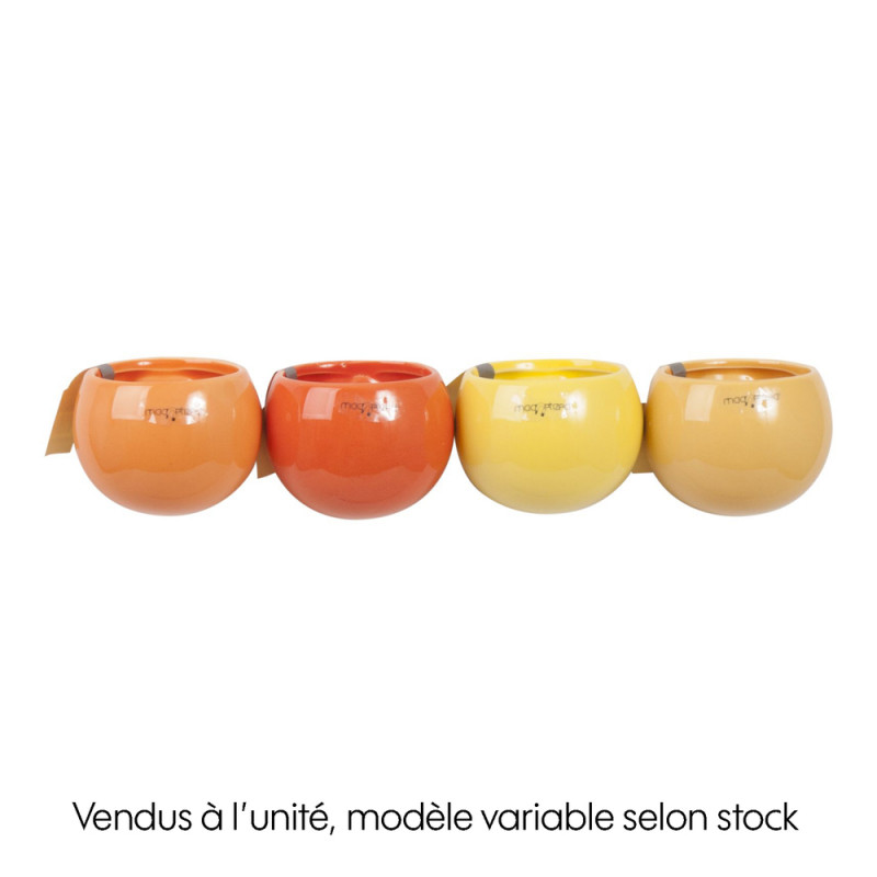 Cache-pot orange magnétique, plusieurs coloris dis