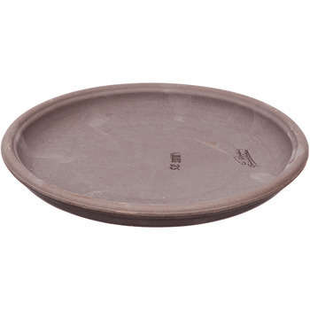 Soucoupe assiette : grise d.23cm