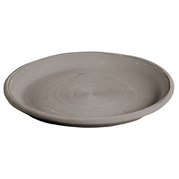 Soucoupe Assiette en terre cuite grise Ø 45cm