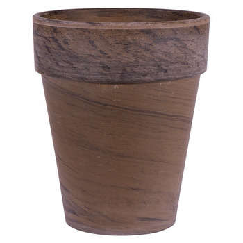 Pot : rond, basalte, d.31xh.37cm