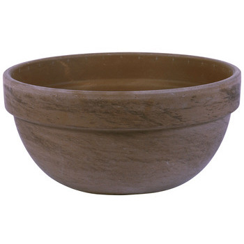 Coupe : terre cuite, d.24,5cm