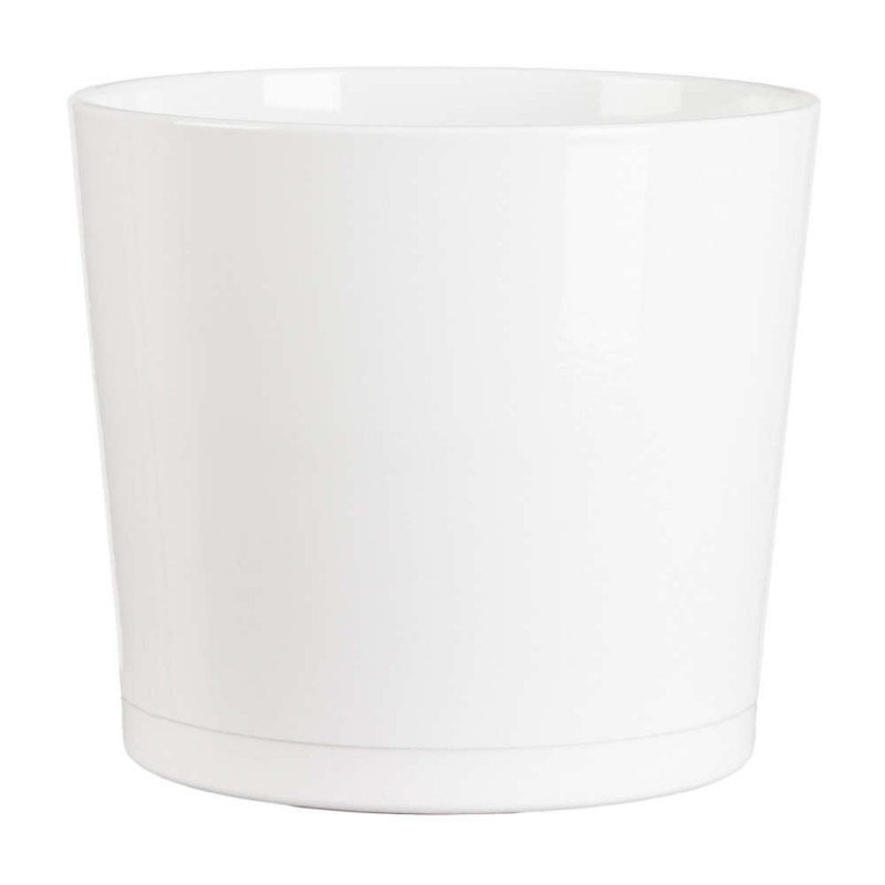 Cache-pot 883 en céramique, blanc Ø 22 x H. 19,7 c