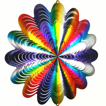 Spirale éolienne : multicolore