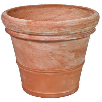 Pot Doppio lisse D. 40 x H. 35 cm terre cuite