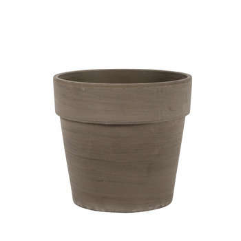 Pot Calima : marron, d.17xh.14cm