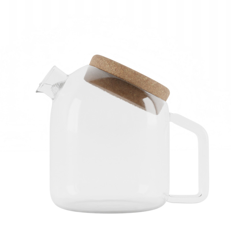 Théière transparente en verre soufflé - 700ml