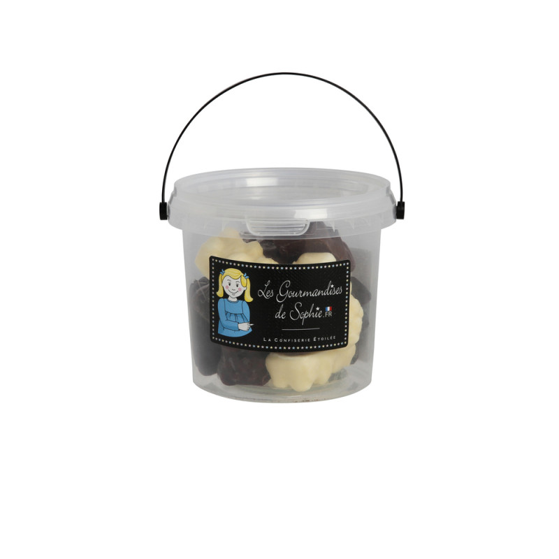 Seau Oursons à la guimauve 3 chocolats 170g