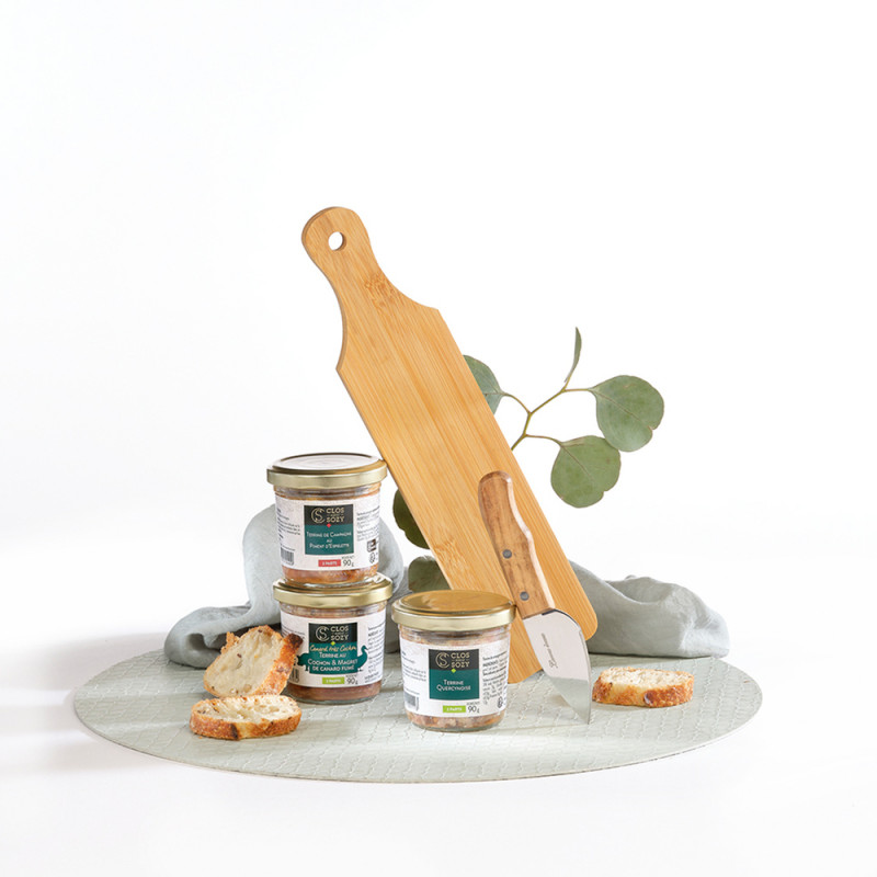 Apéro de nos campagnes - trois terrines variées 3x