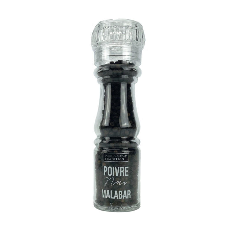 Poivre noir Malabar des Indes - 65g