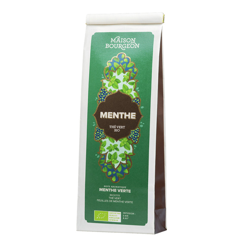 Thé vert bio à la menthe - 100g