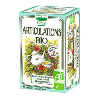 Boîte de tisane bio, pour articulations - 20 sache