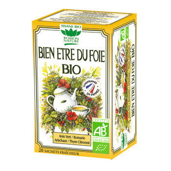 Bien être du foie bio:bte de 20 sachets-dose