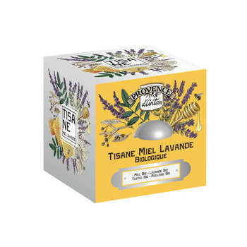 Tisane Bio Lavande/Miel : boîte en métal, 36g