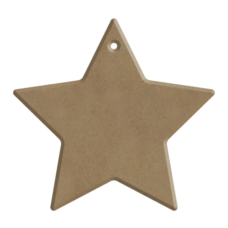 Décor noël en bois à customiser : petite étoile