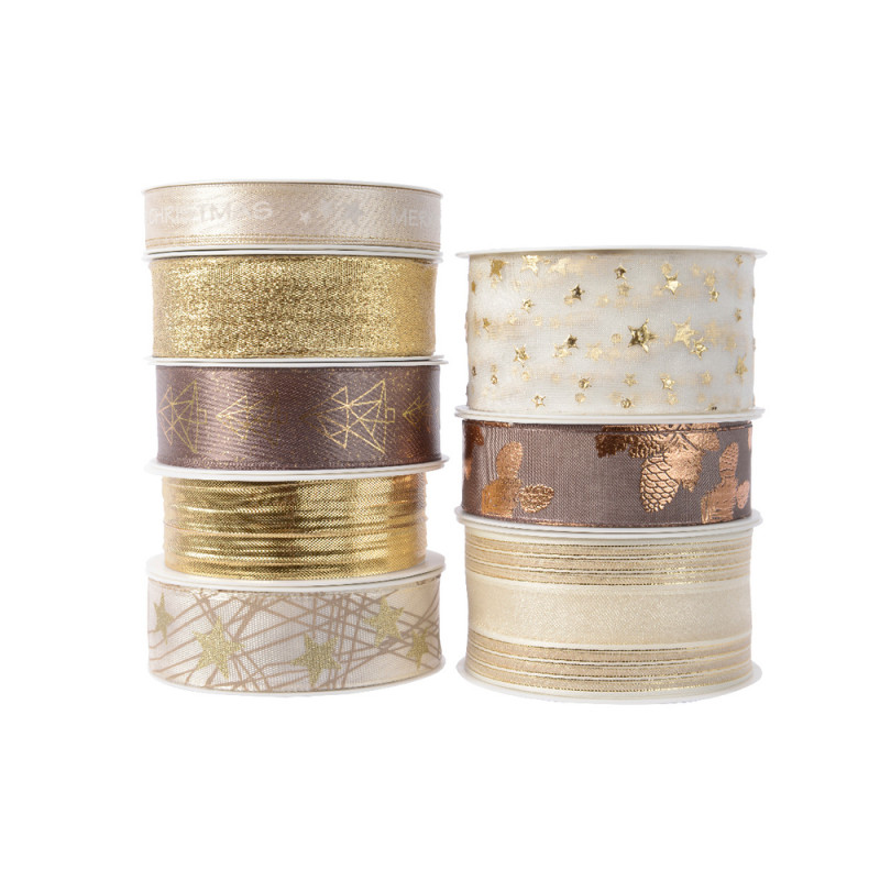 Ruban Polyester Naturel 400X1. 5 Cm