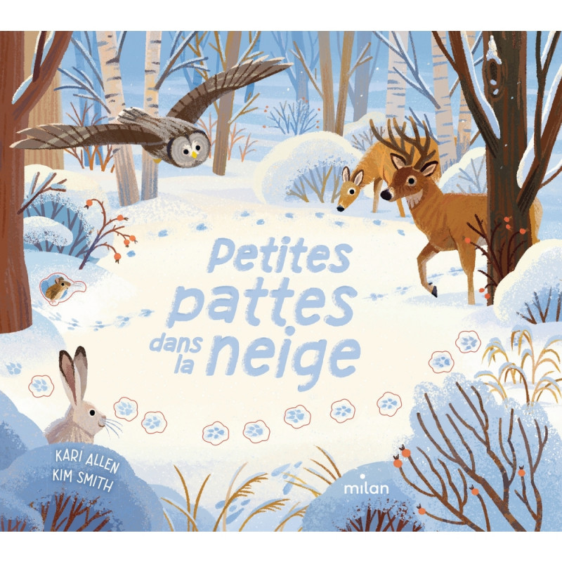 Livre pour enfant, petites pattes dans la neige