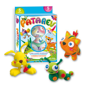 Pâte à modeler Patarev: blister, 5 pots