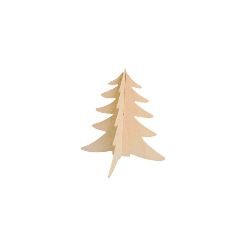 Sapins à assembler x2 - l. 12 x H. 15 cm