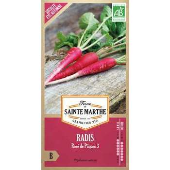 Graines de radis rose de pâques Bio en sachet