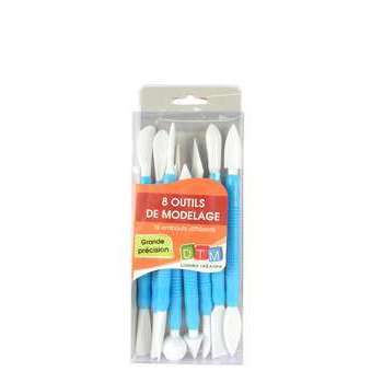Set de 8 outils de modelage, en plastique