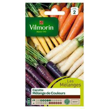 Graines de carotte melange de couleurs en sachet