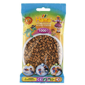 Sachet d'environ 1000 perles Midi, marron chocolat