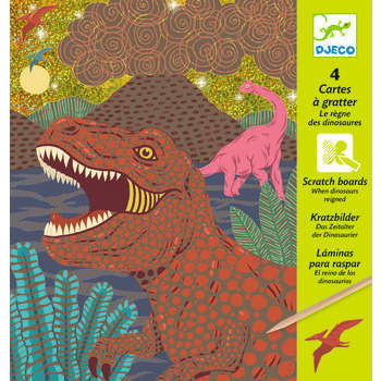 Cartes à gratter - Le règne des dinosaures