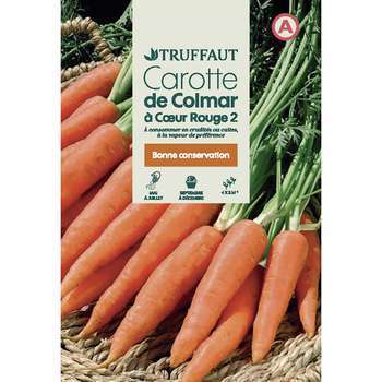 Graines de carotte de Colmar à cur rouge 2 en sac