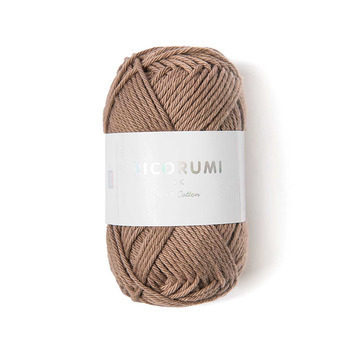 Pelote créative Ricorumi 100 % coton brun clair -