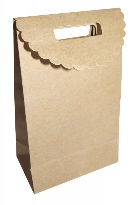 Pochettes kraft à soufflet et rabat 12x7 cm x 24 p