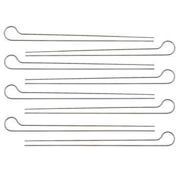 Brochette pour barbecue Good en inox gris x8 - 3,4