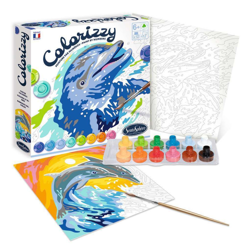 Coloriage  Colorizzy Dauphins