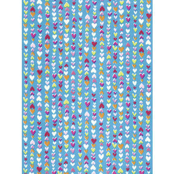 Feuille Décopatch 410 - Bleu avec motifs