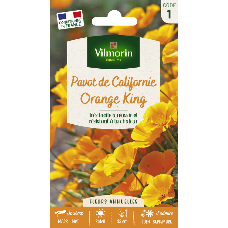 Pavot de Californie Orange King