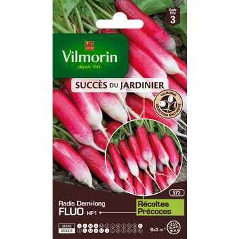 Graines de radis Fluo hybride F1 en sachet
